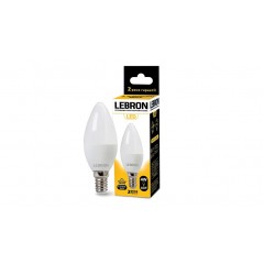 Лампа світлодіодна LED Lebron L-C37 4W E14 4100K 220V 320Lm 11-13-12