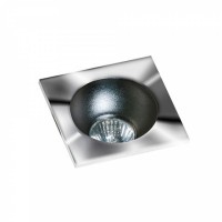 Точковий світильник AZzardo HUGO 1 DOWNLIGHT AZ1734 + AZ0823 Chrome/Black