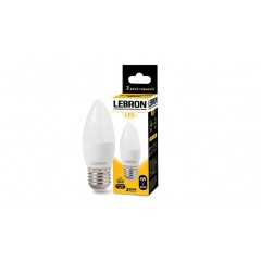 Лампа светодиодная LED Lebron L-C37 4W E27 4100K 220V 320Lm 11-13-42