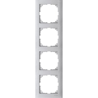 Рамка 4-поста, алюміній, Schneider Electric Merten M-Pure, MTN4040-3660