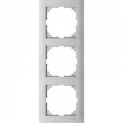 Рамка 3-поста, алюминий, Schneider Electric Merten M-Pure, MTN4030-3660