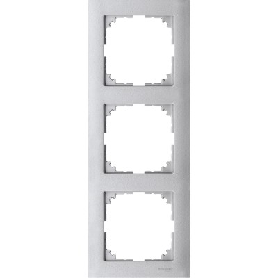 Рамка 3-поста, алюміній, Schneider Electric Merten M-Pure, MTN4030-3660