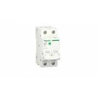 Автоматический выключатель 63А, 2 полюса, кривая C, 6кА Schneider Electric RESI9 R9F12263