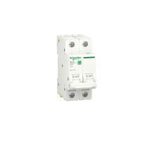 Автоматичний вимикач 63А, 2 полюси, крива C, 6кА Schneider Electric RESI9 R9F12263