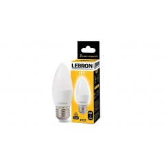 Лампа світлодіодна LED Lebron L-C37 6W E27 300K 220V 480Lm 11-13-49