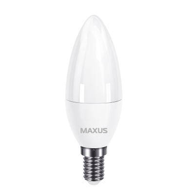 Лампа светодиодная C37 Maxus 1-LED-732 5W 4100K 220V E14