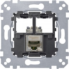 Механізм комп'ютерної розетки RJ45 1 пост, кат. 5 STP, Schneider Electric Merten System M, MTN4575-0011