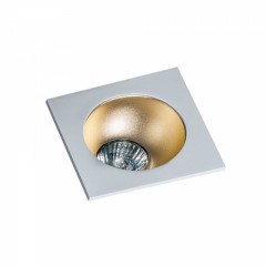 Точечный светильник AZzardo HUGO 1 DOWNLIGHT AZ1735 + AZ0825 White/Champagne