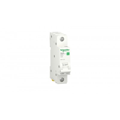 Автоматический выключатель 25А, 1 полюс, кривая C, 6кА Schneider Electric RESI9 R9F12125