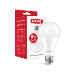 Лампа светодиодная A70 Maxus 1-LED-782 A70 15W 4100K 220V E27