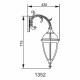 Світильник вуличний настінний California I QMT 1352S Lusterlicht