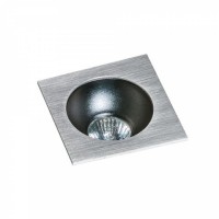 Точковий світильник AZzardo HUGO 1 DOWNLIGHT AZ1733 + AZ0823 Aluminium/Black