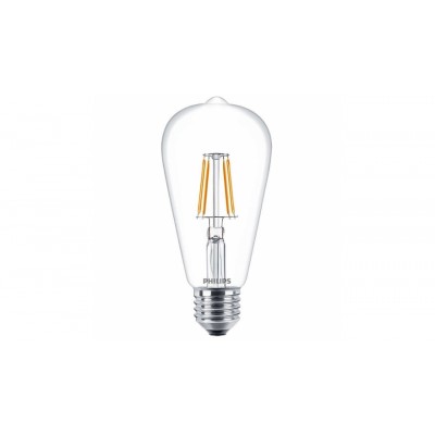 Лампа светодиодная ST64 Philips LED Fila 4.3-50W E27 WW ST64 ND Филамент 929001190408