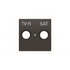 Накладка для телевизионных розеток TV-R+SAT ABB Sky черный бархат, 8550.1 NS