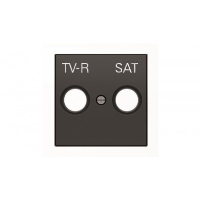 Накладка для телевизионных розеток TV-R+SAT ABB Sky черный бархат, 8550.1 NS