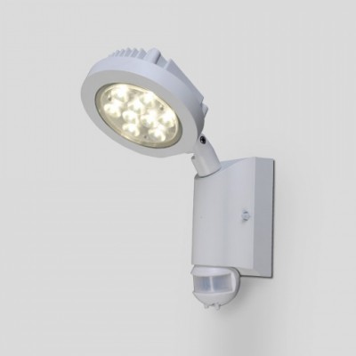 Светильник уличный настенный Lutec 6102s-PIR wh Nevada LED с датчиком движения