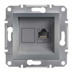 Розетка комп'ютерна. RJ45, кат.5е, UTP, сталь Asfora EPH4300162 Schneider Electric