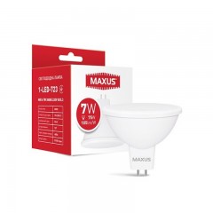 Лампа светодиодная Mr16 Maxus 1-LED-723 MR16 7W 3000K 220V GU 5.3 AP