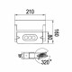 Светильник уличный настенный Lutec 6144S-1 gr LEDspot светодиодный