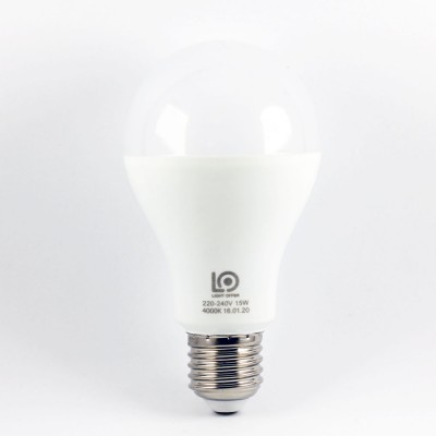 Лампа светодиодная A65 LightOffer LED-15-022 15W 4000K 220V E27