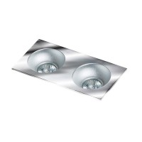 Точковий світильник AZzardo HUGO 2 DOWNLIGHT AZ1738 + AZ0821 Chrome/Aluminium