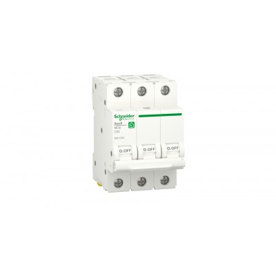 Автоматический выключатель 32А, 3 полюса, кривая C, 6кА Schneider Electric RESI9 R9F12332