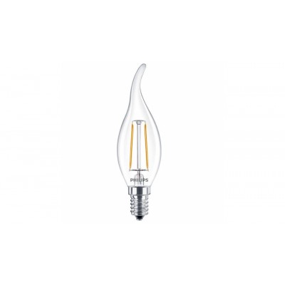 Світлодіодна лампа C37 Philips LED Fila ND E14 2.3-25W 2700K 230V BA35 1CT APR Філамент Свічка на вітрі 929001180307