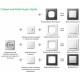 Центральна плата для телефонної розетки RJ11/RJ12, антрацит, Schneider Electric Merten System M, MTN463514