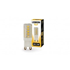 Лампа светодиодная LED Lebron L-G9, 3W, G9, 4500K, 220V, 280Lm, 11-16-34