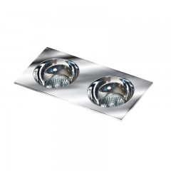 Точечный светильник AZzardo HUGO 2 DOWNLIGHT AZ1738 + AZ0855 Chrome/Chrome