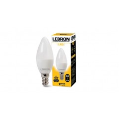 Лампа светодиодная LED Lebron L-C37 8W E14 4100K 220V 700Lm 00-10-48, 11-13-28