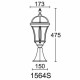 Світильник вуличний стовпчик REAL I 1564S Lusterlicht