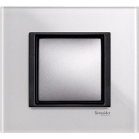 Рамка Unica MGU68.002.7C2 1М белое стекло Schneider Electric Class