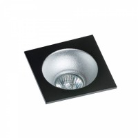 Точковий світильник AZzardo HUGO 1 DOWNLIGHT AZ1736 + AZ0821 Black/Aluminium