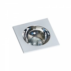 Точечный светильник AZzardo HUGO 1 DOWNLIGHT AZ1735 + AZ0855 White/Chrome