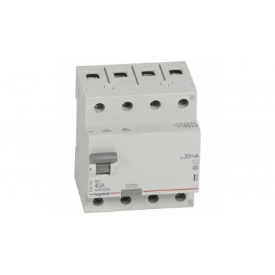 ПЗВ 40А, 30мА 4 полюси, тип AC, Legrand RX3 402063