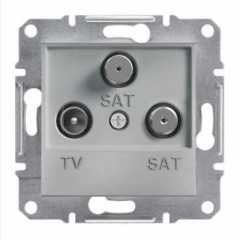 Розетка ТВ /Спутник /Спутник оконечная (1Дб) алюминий Asfora EPH3600161 TV-SAT-SAT Schneider Electric