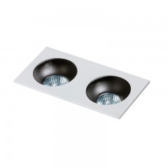 Точковий світильник AZzardo HUGO 2 DOWNLIGHT AZ1739 + AZ0823 White/Black