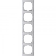 Рамка 5-постов, алюминий, Schneider Electric Merten M-Pure, MTN4050-3660