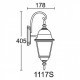 Светильник уличный настенный Wimbledon I QMT 1117S Lusterlicht