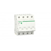 Автоматичний вимикач 25А, 4 полюси, крива, 6кА Schneider Electric RESI9 R9F02425