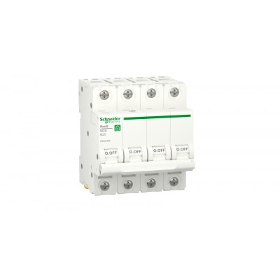 Автоматический выключатель 25А, 4 полюса, кривая В, 6кА Schneider Electric RESI9 R9F02425