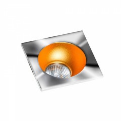 Точечный светильник AZzardo HUGO 1 DOWNLIGHT AZ1734 + AZ0824 Chrome/Gold