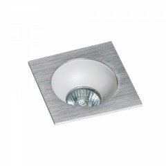 Точечный светильник AZzardo HUGO 1 DOWNLIGHT AZ1733 + AZ0822 Aluminium/White