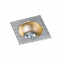 Точковий світильник AZzardo HUGO 1 DOWNLIGHT AZ1733 + AZ0825 Aluminium/Champagne