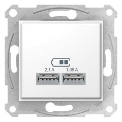 USB-розетка x2 2.1А бел. Sedna SDN2710221 Schneider Electric