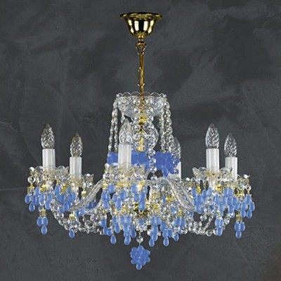 Люстра хрустальная ArtGlass GALINA light blue