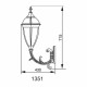 Світильник вуличний настінний California I QMT 1351S Lusterlicht