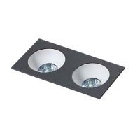 Точковий світильник AZzardo HUGO 2 DOWNLIGHT AZ1740 + AZ0822 Black/White