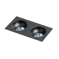 Точковий світильник AZzardo HUGO 2 DOWNLIGHT AZ1740 + AZ0823 Black/Black